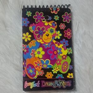 Lisa Frank Rare Vintage Colorful Floral Blossom Bear Memo Book